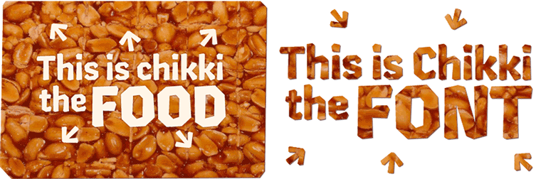 Chikki the food vs. Chikki the font